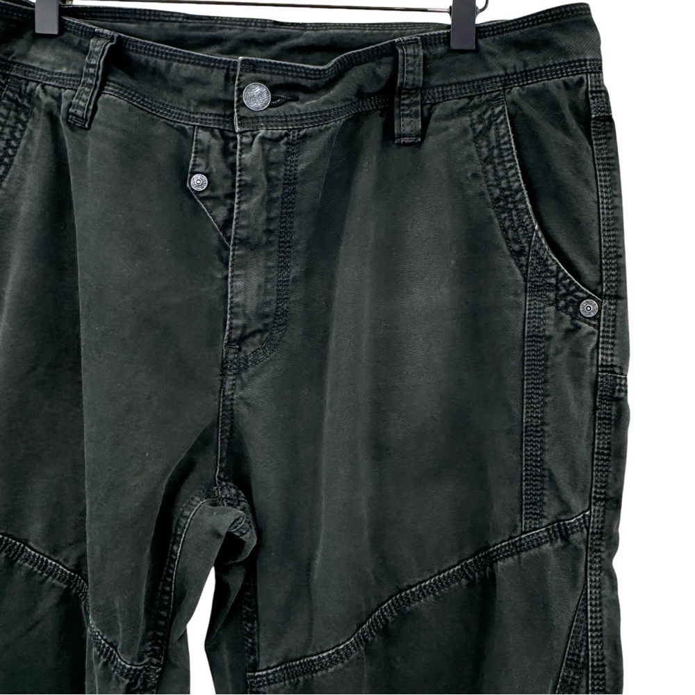 Men's Utility Pants Faded Black Tactical Straight Leg Cool Accents | 36” x 33” - Picture 5 of 13